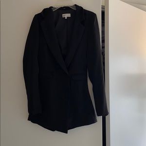 Black blazer romper